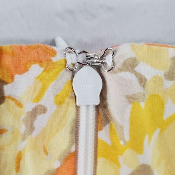 🔺️Express Yellow & Orange Floral Print Skirt Medium - Picture 5 of 7